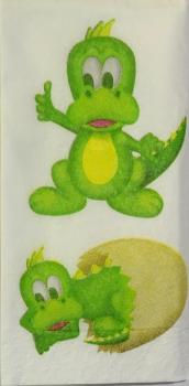 026 Dinosaurier - 4-lagig (26) - ppd - Taschentuch